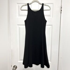 Old Navy black dress with cut out back detail, size medium